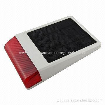 Solar energy-saving spot alarm system with LED flash